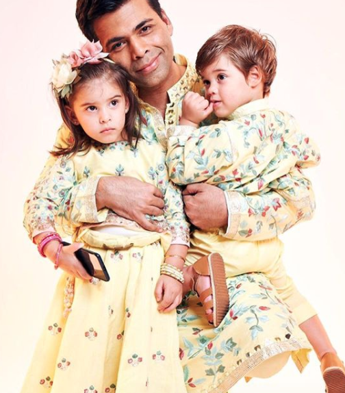 Karan Johar, Roohi Johar and Yash Johar